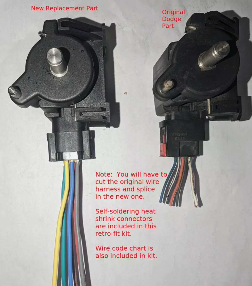 Dodge RAM APPS Kit replaces 53032456AE 53032455AD - Side by side comparison